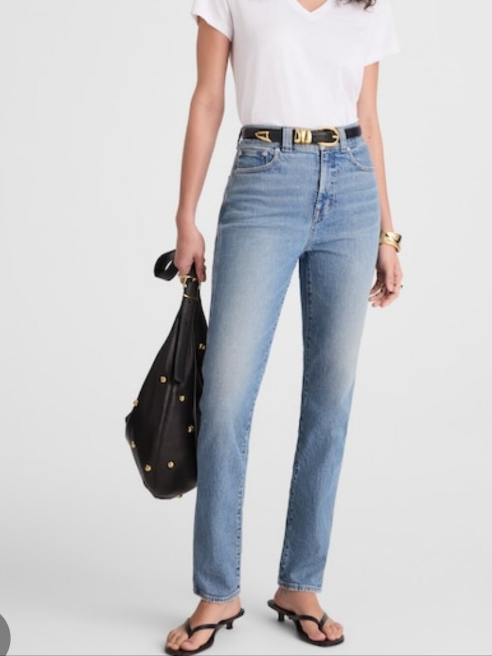 Madewell The Perfect Vintage Straight-Leg Light Blue Jeans 26p
